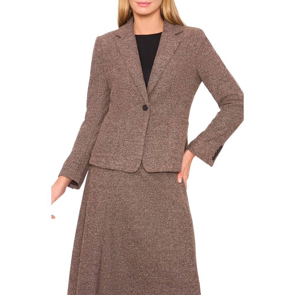 NWT Halogen One-Button Tweed Knit Blazer Size PXL